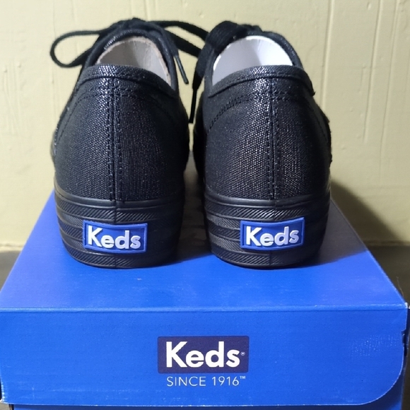 Keds Classic Black Lace-Up Sneakers - Picture 2 of 4